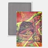 Newcastle Magnet (Vorderseite/Rückseite)