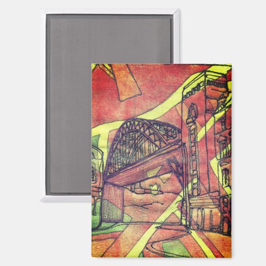 Newcastle Magnet (Vorderseite/Rückseite)