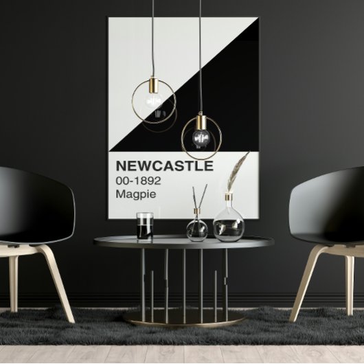 Newcastle Magpie - Vollständige Breite Poster
