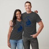 Newcastle Maine Sailing Boating Navy Blue Text Abs T-Shirt (Unisex)