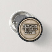 Newcastle Mary 3 Cm Round Abzeichen Button (Vorne & Hinten)
