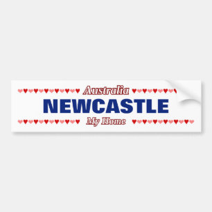 NEWCASTLE - Meine Zuhause - Australien Rote und ro Autoaufkleber