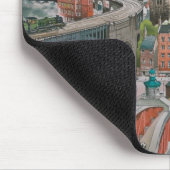 Newcastle nach Tyne im Laufe der Jahre Mousepad (Ecke)