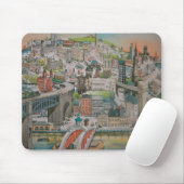 Newcastle nach Tyne im Laufe der Jahre Mousepad (Mit Mouse)