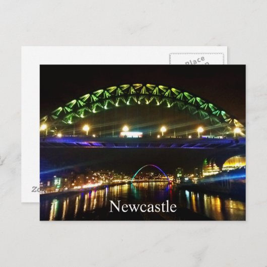 Newcastle Postkarte (Vorne/Hinten)