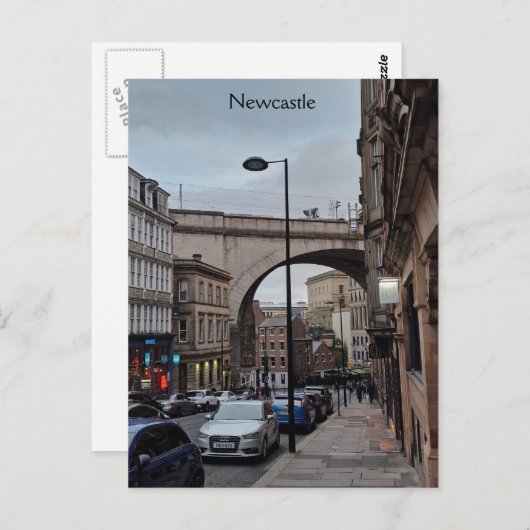 Newcastle Postkarte (Vorne/Hinten)