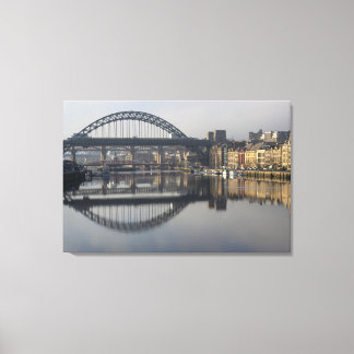 Newcastle Quayside und die Tyne Bridge Leinwanddruck