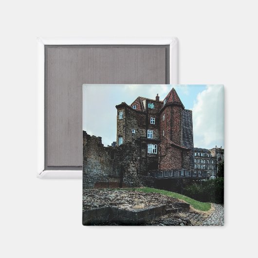 Newcastle , Ruinen Magnet (Vorderseite/Rückseite)