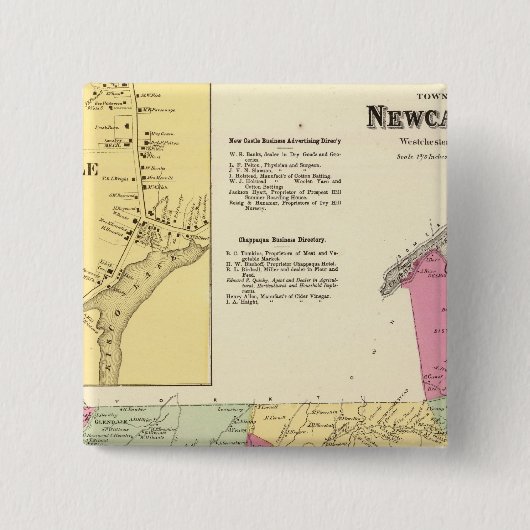 Newcastle, Stadt Button (Vorderseite)