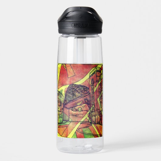 Newcastle Trinkflasche (Rückseite)