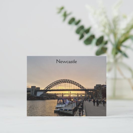 Newcastle - Tyne Bridge Postkarte (Stehend Vorderseite)