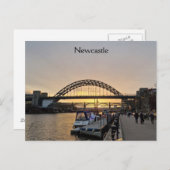 Newcastle - Tyne Bridge Postkarte (Vorne/Hinten)