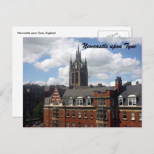 Newcastle Tyne Postkarte (Vorne/Hinten)