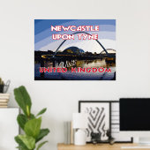 Newcastle Upon Tyne, Besuch UK.. Poster (Heimbüro)