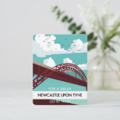 Newcastle upon Tyne Bridge Poster. (Stehend Vorderseite)