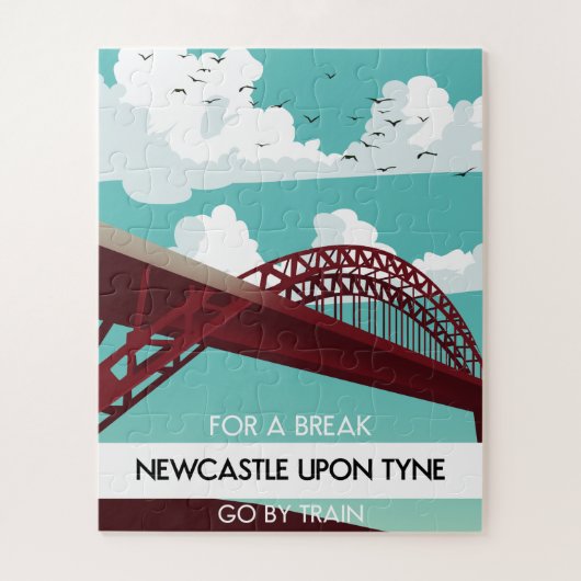 Newcastle upon Tyne Bridge Poster. Puzzle (Vertikal)