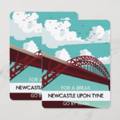 Newcastle upon Tyne Brückenposter. (Vorne/Hinten)