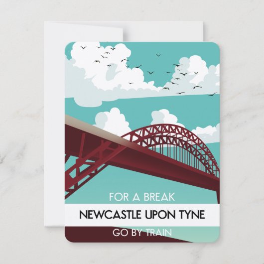 Newcastle upon Tyne Brückenposter. (Vorderseite)