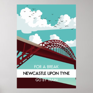 Newcastle upon Tyne Brückenposter. Poster