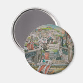 Newcastle upon Tyne durch das Years Magnet (Vorderseite/Rückseite)