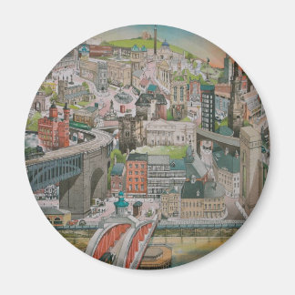 Newcastle upon Tyne durch das Years Magnet