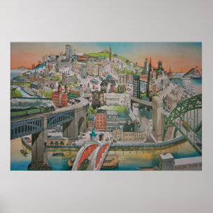 Newcastle upon Tyne, England Poster