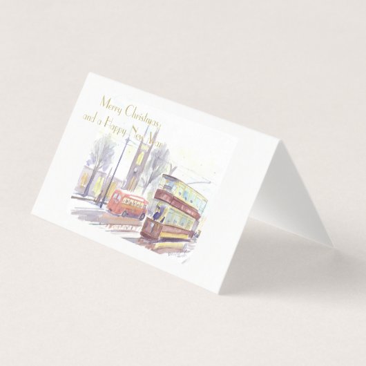 Newcastle upon Tyne H Klasse Straßenbahn Weihnacht (Vorderseite)