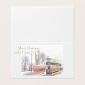 Newcastle upon Tyne H Klasse Straßenbahn Weihnacht (Außenseite Aufgefaltet)