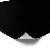 Newcastle upon Tyne Panoramic Silhouette Poster (Ecke)