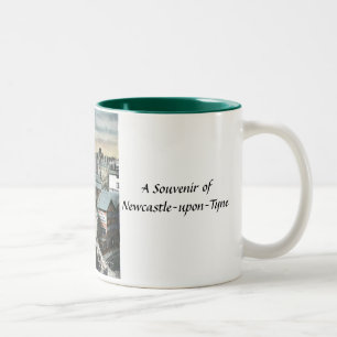 Newcastle-upon-Tyne-Souvenir-Tasse Zweifarbige Tasse