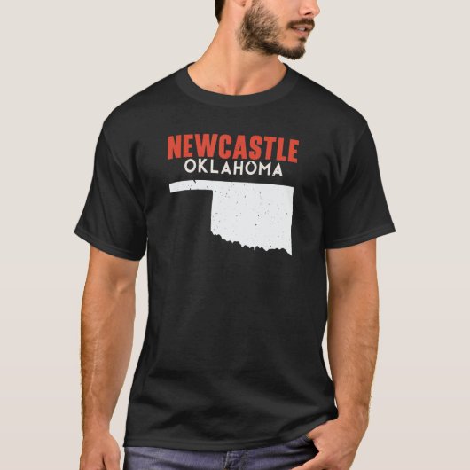 Newcastle USA State America Travel Oklahoman T-Shirt (Vorderseite)