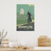Newcastleton Mountainbike-Reiseplakat Poster (Küche)