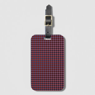 Newcomen Navy und Green Highland Plaid Gepäckanhänger