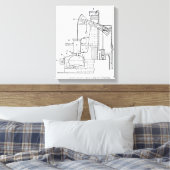 Newcomens atmosphärischer Motor Leinwanddruck (Insitu (Schlafzimmer))
