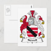 Newell Familienwappen Postkarte (Vorne/Hinten)
