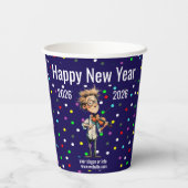 Newest New Year Paper Cups Business Branded  Pappbecher (Rückseite)