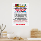 Newest Version School Teacher's Poster (Küche)