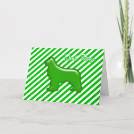 Newf Tidings Green Jelly Card Karte