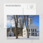 Newfane Vermont Town Common Postkarte (Vorne/Hinten)