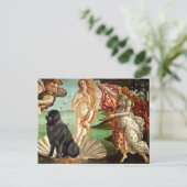 Newfie 1 - Geburt der Venus Postkarte (Stehend Vorderseite)