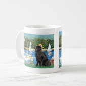 Newfie 1 - Segelboote Kaffeetasse (Vorderseite Links)