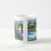 Newfie 1 - Segelboote Kaffeetasse (Mittel)