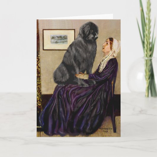 Newfie 1 - Whistlermutter Karte (Vorderseite)