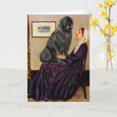 Newfie 1 - Whistlermutter Karte (Gelbe Blume)