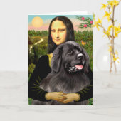 Newfie 2 - Mona Lisa Karte (Gelbe Blume)
