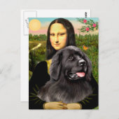 Newfie 2 - Mona Lisa Postkarte (Vorne/Hinten)