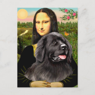 Newfie 2 - Mona Lisa Postkarte