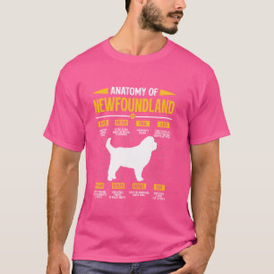 Newfie ANATOMY EINES NEWFOUNDLAND Funny Dog Eigent T-Shirt