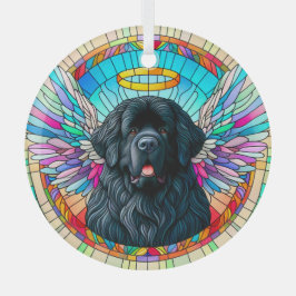 Newfie Angel Farbenfrohe gestanzte Glasdekoration Ornament Aus Glas