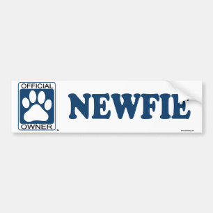 Newfie Blau Autoaufkleber